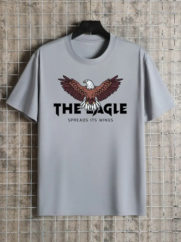 Men Playing Card Print Tee