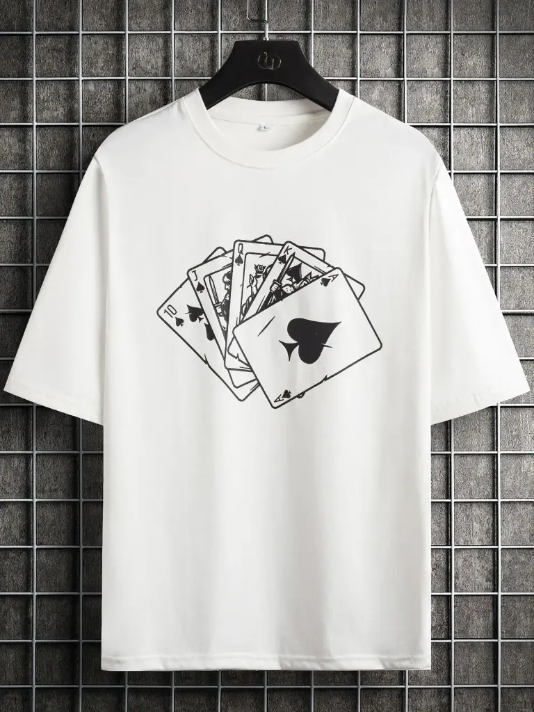 Men Eagle & Letter Graphic Tee